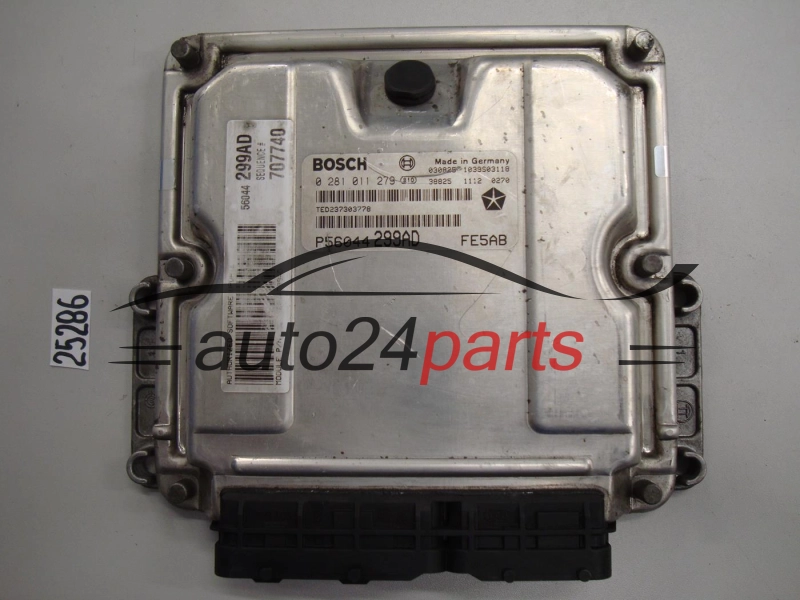KOMPUTER STEROWNIK SILNIKA JEEP CHEROKEE 2.8 CRD BOSCH 0 281 011 279, 0281011279, P56044299AD