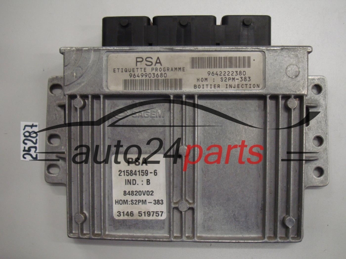 KOMPUTER STEROWNIK SILNIKA CITROEN C3 Sagem 21584159-6, 215841596, 9649903680