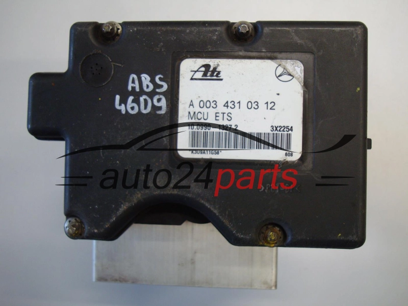 ABS POMPA I STEROWNIK MERCEDES CLK A 003 431 03 12, A0034310312, ATE 10.0204-0014.4, 10020400144, A 003 431 03 12, A0034310312, 10.0990-1327.2, 10099013272