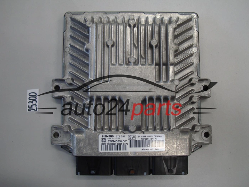 KOMPUTER STEROWNIK SILNIKA CITROEN C5 2.7 HDI SIEMENS 5WS40534D-T, 5WS40534DT, SW 9665164380, HW 9663122980, SID201