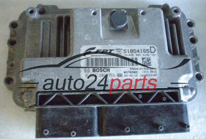 KOMPUTER STEROWNIK SILNIKA FIAT 500 BOSCH 0 261 201 759, 0261201759, 51854165
