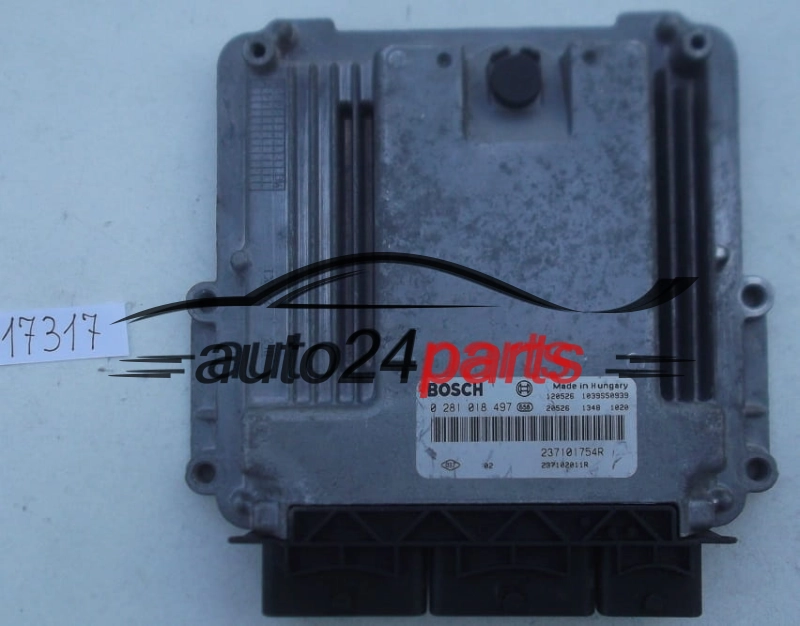CALCULATEUR MOTEUR RENAULT TRAFIC 2.0 HDI BOSCH 0 281 018 497, 0281018497, 237101754R, 237102011R