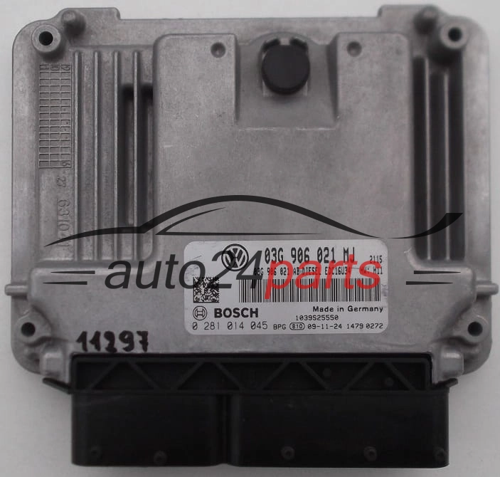 KOMPUTER STEROWNIK SILNIKA VOLKSWAGEN   03G906021MJ   03G906021AB    0281014045