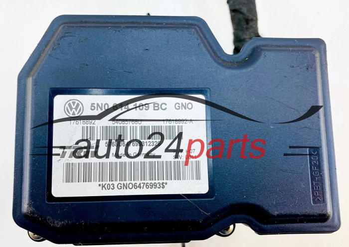 Pompe ABS et calculateur AUDI VOLKSWAGEN TRW 5N0 614 109 BC, 5N0614109BC