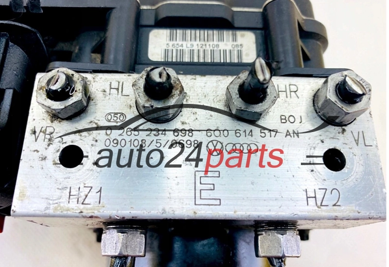 ABS POMPA I STEROWNIK VOLKSWAGEN BOSCH 0 265 234 698, 0265234698, 6Q0614517AN, 6Q0907379BG