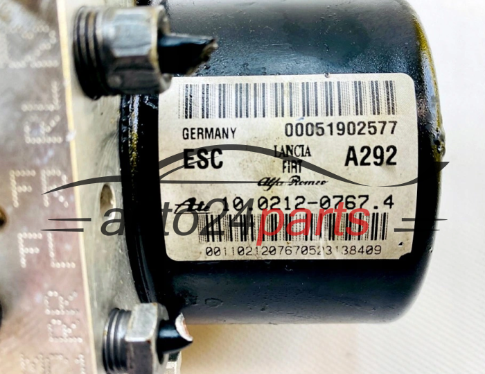 ABS POMPA I STEROWNIK LANCIA FIAT ALFA ROMEO 00051902577, 10.0212-0767.4, 10021207674, 10.0961-1609.3, 10096116093