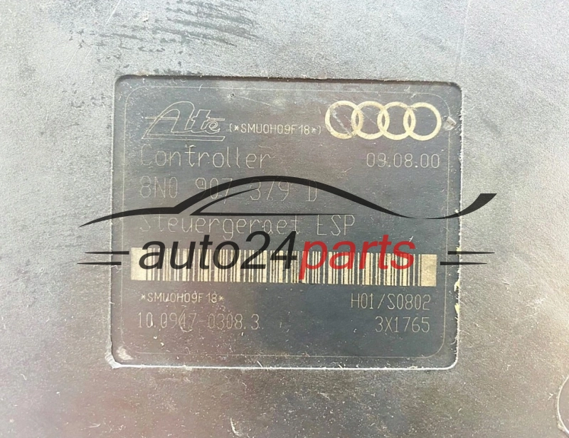 ABS POMPA I STEROWNIK AUDI 8N0614517B, 10.0399-2470.4, 10039924704, 8N0907379D