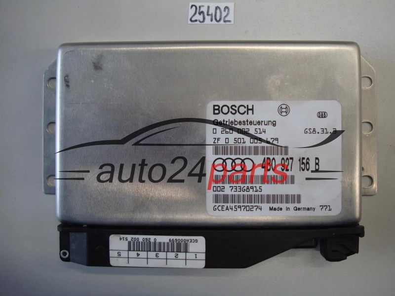 STEROWNIK SKRZYNI AUTOMATYCZNEJ AUDI A6 2.5 TDI 4B0927156B, 4B0 927 156 B, BOSCH 0260002514, 0 260 002 514, ZF 0501005679, 0 501 005 679