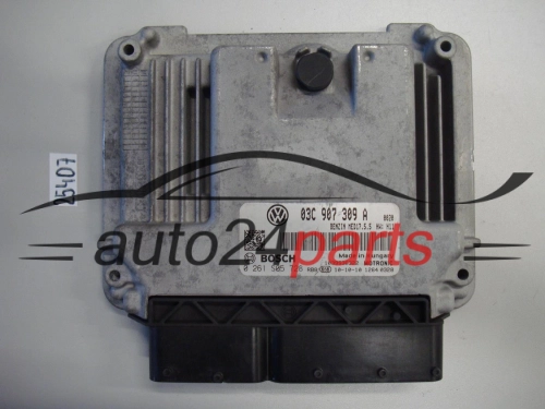 KOMPUTER STEROWNIK SILNIKA VW VOLKSWAGEN GOLF 1.4 TSI BOSCH 0 261 S05 728, 0261S05728, 03C 907 309 A, 03C907309A, MED17.5.5