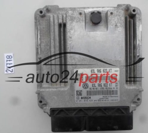 MOTORSTEUERGERÄT ECU STEUERGERAT VW VOLKSWAGEN JETTA 1.9 TDI BOSCH 0 281 015 424, 0281015424, 03L 906 022 KT, 03L906022KT, EDC17CP14