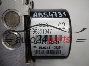 ABS POMPA I STEROWNIK OPEL CHEVROLET 96851847, ATE 25.0212-0525.4, 25021205254, 00.0406-039C.5, 000406039C5, 25.0926-4588.3, 25092645883