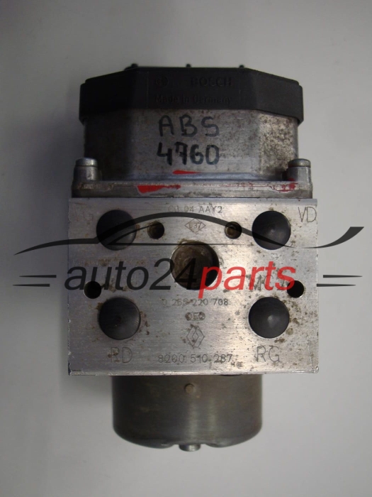 Pompa ABS i sterownik Renault 0265220708 0273004992