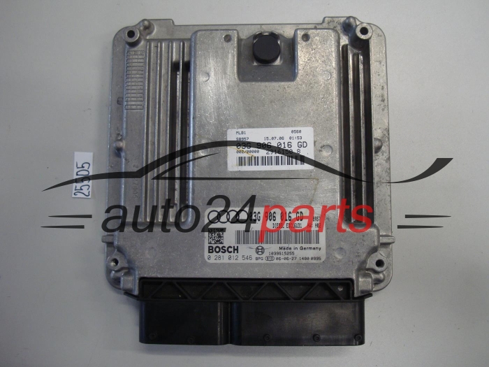 KOMPUTER STEROWNIK SILNIKA AUDI A4 1.9 TDI 03G906016GD, 03G 906 016 GD, BOSCH 0281012546, 0 281 012 546, DIESEL EDC16U31 9577 1039S18148