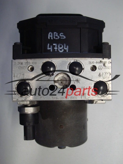 ABS POMPA I STEROWNIK SKODA BOSCH 0265225139, 3U0614617D, 0265950063