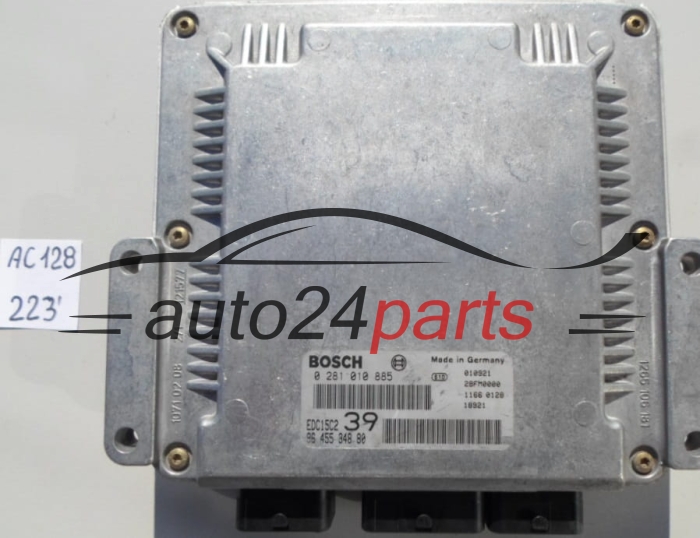 KOMPUTER STEROWNIK SILNIKA CITROEN C5 2.2 HDI BOSCH 0 281 010 885, 96 455 348 80