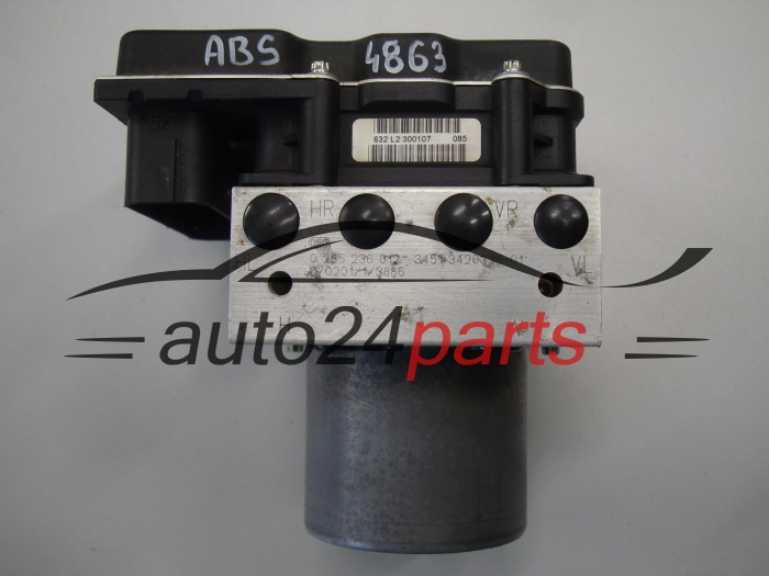 ABS POMPA I STEROWNIK BMW X3 E83 BOSCH 0 265 236 012, 0265236012, 3451 3420395-01, 3451342039501, 3451 3450562-01, 3451345056201, 0 265 950 489, 0265950489