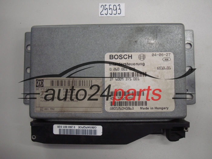 STEROWNIK SKRZYNI INTARDER IVECO STRALIS BOSCH 0 260 001 028, 0260001028, ZF 6009 371 001, ZF6009371001