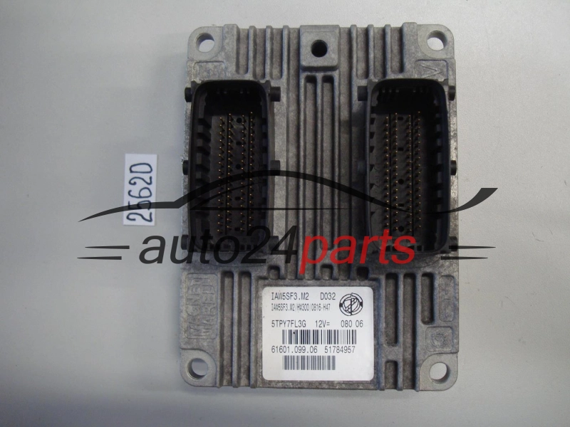 KOMPUTER STEROWNIK SILNIKA FIAT GRANDE PUNTO 1.4 MAGNETI MARELLI IAW 5SF3.M2, IAW5SF3M2, 51784957