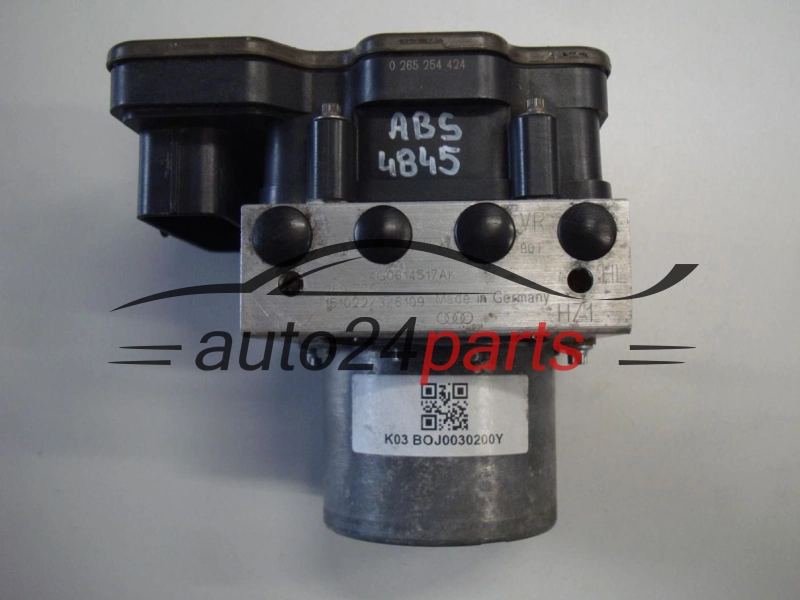 ABS POMPA I STEROWNIK AUDI 4G0614517AK, 0265254424, 4G0907379S, 0265956226