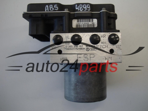 Pompe ABS et calculateur AUDI BOSCH 0 265 236 107, 0265236107, 8K0614517CH, 8K0907379AG, 0265950965