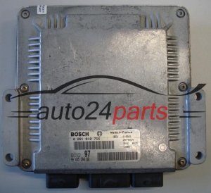 MOTORSTEUERGERÄT ECU STEUERGERÄT  CITROEN PEUGEOT 2.0 HDI BOSCH 0 281 010 766, 0281010766, 96 435 260 80, 9643526080 