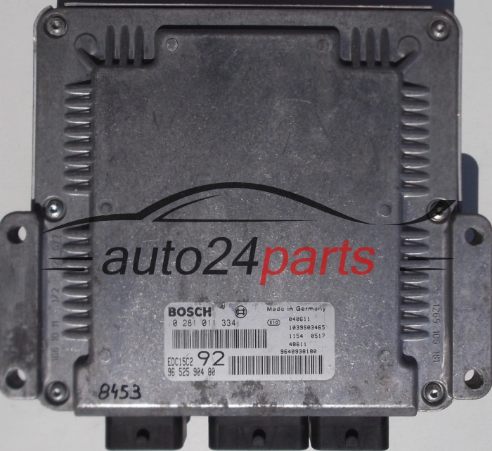 PEUGEOT 807 CITROEN C8 2.0 HDI BOSCH 0281011334, 0 281 011 334, 9652590480, 96 525 904 80, 9640938180, EDC15C2
