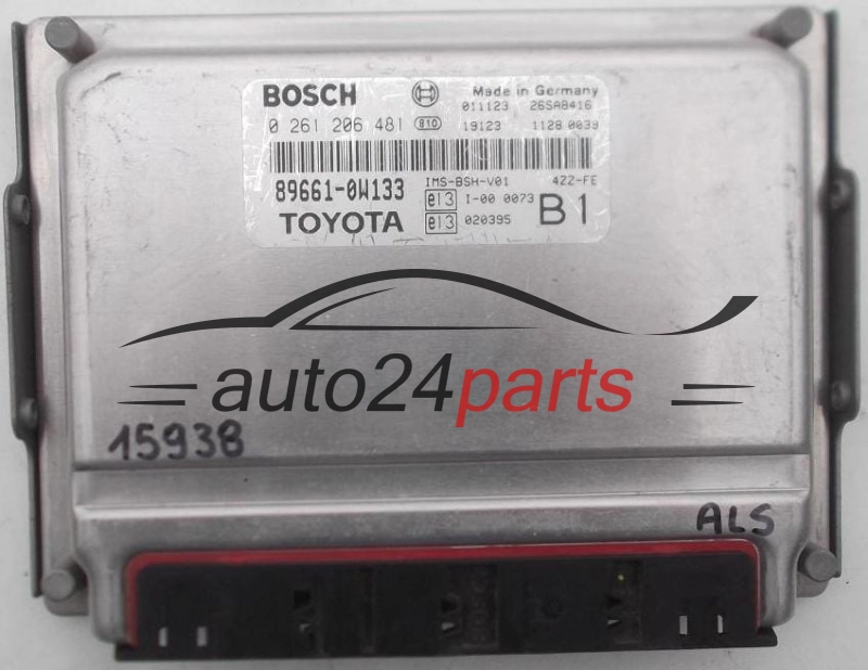 KOMPUTER STEROWNIK SILNIKA TOYOTA COROLLA AVENSIS BOSCH 0 261 206 481