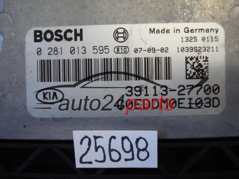 KOMPUTER STEROWNIK SILNIKA HYUNDAI KIA 2.0 CRD BOSCH 0 281 013 595, 0281013595, 39103-2A765, 391032A765