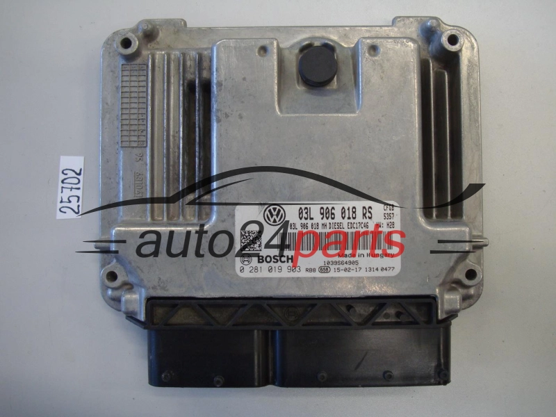Sterownik silnika SKODA BOSCH 0281019903 03L906018RS EDC17C46 - 25702