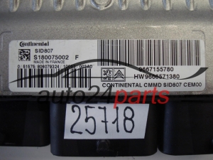 KOMPUTER STEROWNIK SILNIKA CITROEN PEUGEOT S180075002F, 9667155780, 9666571380, SID807