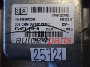 KOMPUTER STEROWNIK SILNIKA CITROEN FIAT SCUDO DCM3.5, 28252917, 9667082380