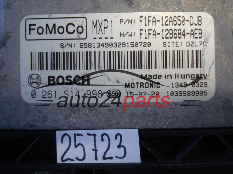 KOMPUTER STEROWNIK SILNIKA FORD BOSCH 0 261 S14 998, 0261S14998, FIFA-12A650-DJB, FIFA12A650DJB
