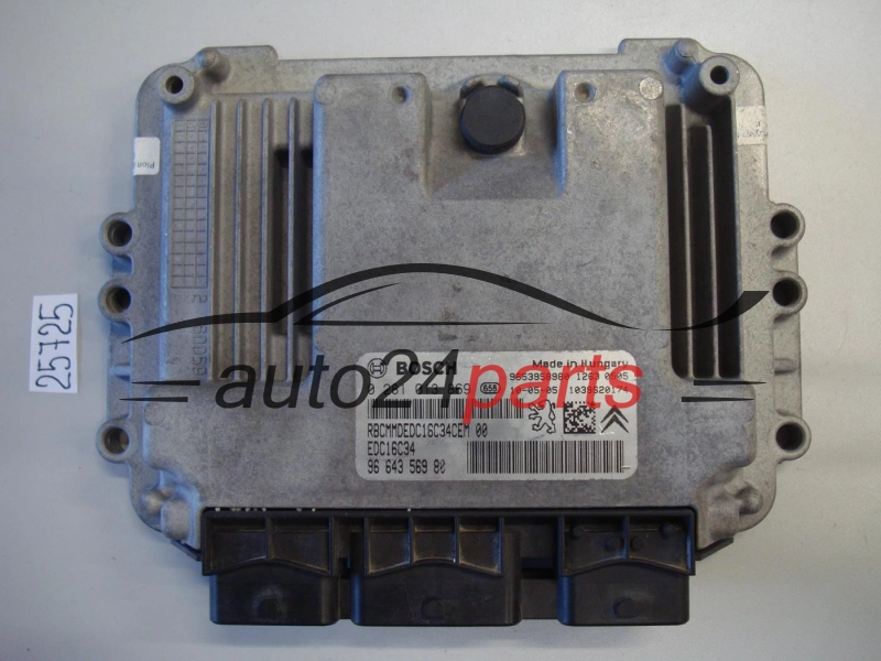 KOMPUTER STEROWNIK SILNIKA PEUGEOT PARTNER CITROEN JUMPY FIAT SCUDO 1.6 HDI BOSCH 0 281 013 869, 0281013869, 96 643 569 80, 9664356980, 9653958980, EDC16C34