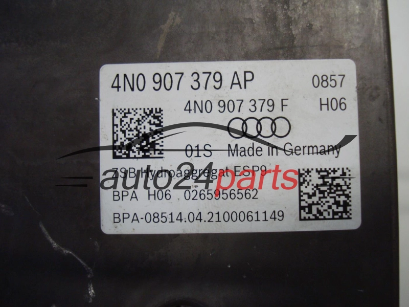 ABS POMPA I STEROWNIK AUDI BOSCH 0265293994, 4N0614517BM, 4N0907379AP, 0265956562