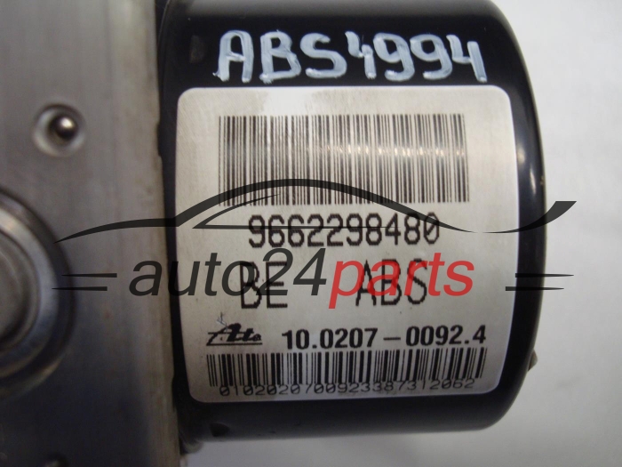 ABS POMPA I STEROWNIK PEUGEOT 9662298480, 10.0207-00924, 10.0970-1144.3, 10097011443