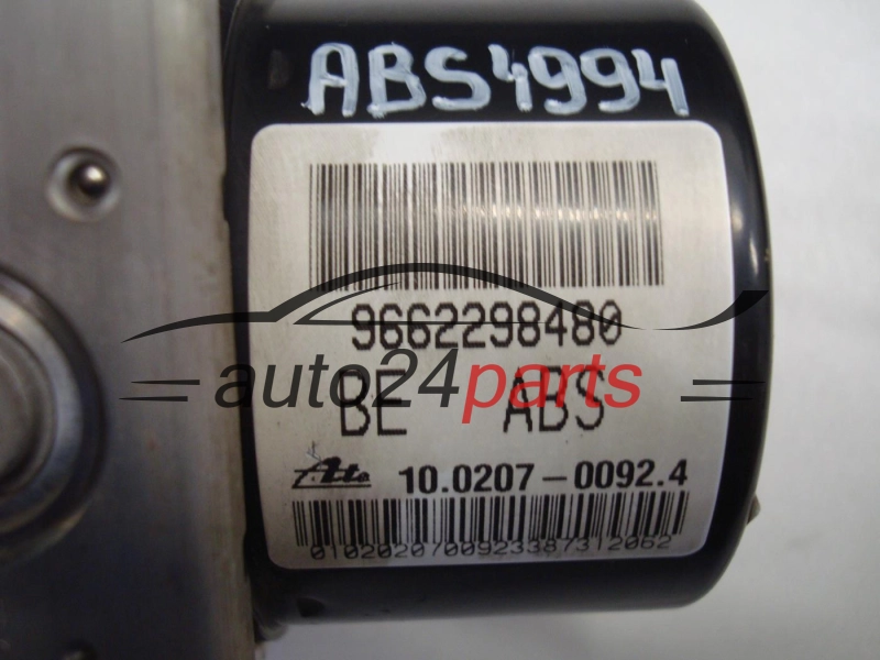 ABS POMPA I STEROWNIK PEUGEOT 9662298480, 10.0207-00924, 10.0970-1144.3, 10097011443