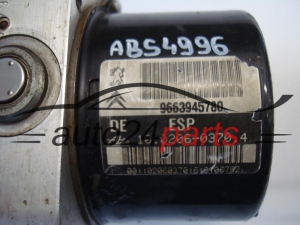 Abs pompa i sterownik PEUGEOT 9663945780 10020607704 10096011973 - 3653 3822 4996