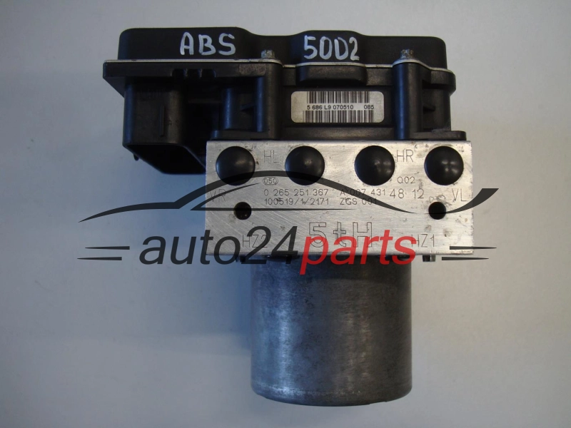 ABS POMPA I STEROWNIK MERCEDES BENZ SPRINTER CRAFTER A0074314812, BOSCH 0 265 251 367, 0265251367, 0265951521