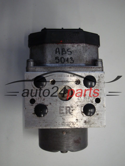 ABS POMPA I STEROWNIK OPEL ASTRA G ZAFIRA A BOSCH 0 265 220 636, 0265220636, GM 24432510 ER 0 273 004 592, 0273004592