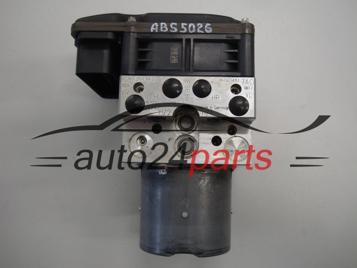 Pompe ABS et calculateur AUDI BOSCH 0 265 250 662, 0265250662, 4H0614517AC, 0265960498