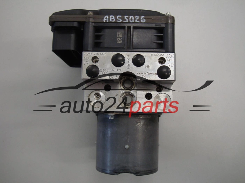 ABS POMPA I STEROWNIK AUDI BOSCH 0 265 250 662, 0265250662, 4H0614517AC, 0265960498