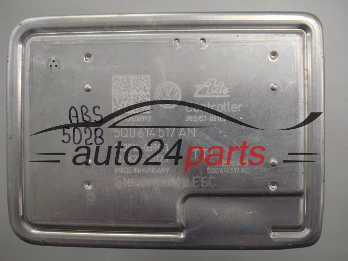 ABS POMPA I STEROWNIK VOLKSWAGEN SEAT SKODA 5Q0614517AN, 10.0220-0906.4, 10022009064, 28.5157-8211.3, 28515782113