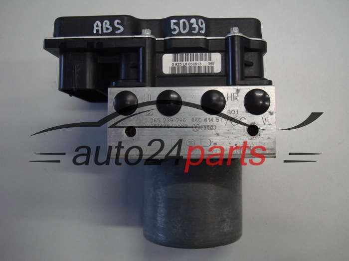 ABS Pumpe und steuergerat AUDI BOSCH 0 265 239 296, 0265239296, 8K0614517GC, 8K0907379CF, 0265951995