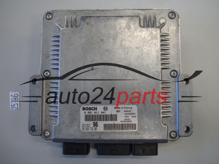 KOMPUTER STEROWNIK SILNIKA PEUGEOT 307 2.0 HDI BOSCH 0281011341, 0 281 011 341, 9653873280, 96 538 732 80, EDC15C2 96