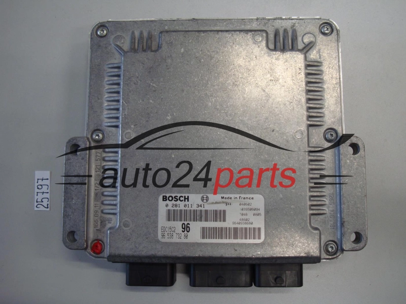 KOMPUTER STEROWNIK SILNIKA PEUGEOT 307 2.0 HDI BOSCH 0281011341, 0 281 011 341, 9653873280, 96 538 732 80, EDC15C2 96