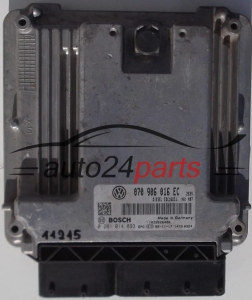 CALCULATEUR MOTEUR VW VOLKSWAGEN T5 2.5 TDI 070906016EC, 070 906 016 EC, BOSCH 0281014893, 0 281 014 893, DIESEL EDC16U31 2539 1039S26400