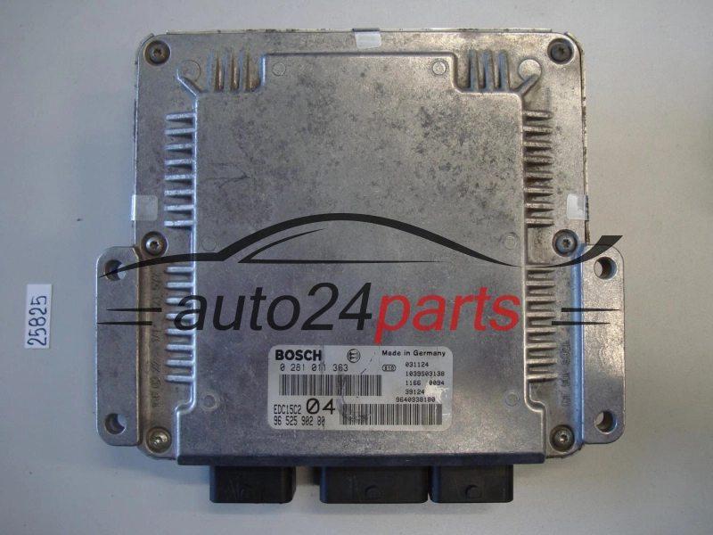 KOMPUTER STEROWNIK SILNIKA PEUGEOT 807 2.2 HDI BOSCH 0 281 011 363, 0281011363, 96 525 902 80, 9652590280, 9640938180, EDC15C2 04