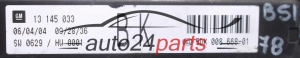 OPEL ASTRA ZAFIRA GM 13 145 033 BK, 13145033BK, HELLA 5DK 008 668-01, 5DK00866801