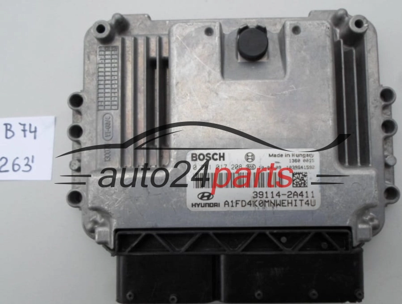 KOMPUTER STEROWNIK SILNIKA HYUNDAI I30 1.6 CRDI BOSCH 0 281 017 208, 0281017208, 39114-2A411, 391142A411