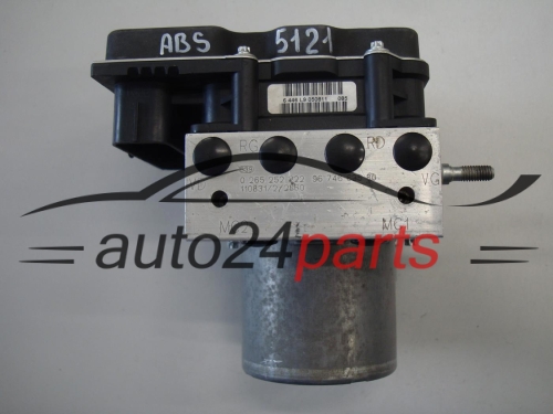 ABS POMPA I STEROWNIK CITROEN PEUGEOT BOSCH 0265252222, 9674663580, 0265951952
